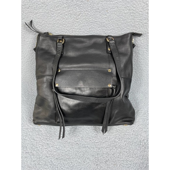 Kooba Leather Large Black Purse Slouchy Satchel Tote Bag Pebbled - Picture 1 of 7